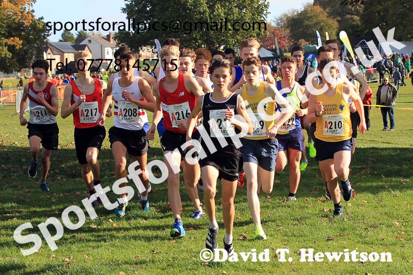 Mens under-17s 2022 Northern Cross Country Relays, Graves Park, Sheffield. Photo: David T. Hewitson/Sports for All Pics